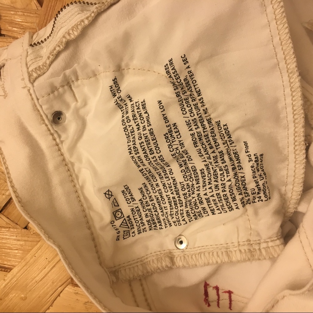 UO BDG High Rise Twig ankle white jeans - Picture 5 of 6